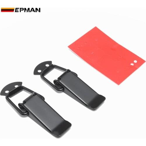 EPMAN For JDM Sport Lockable Toggle Fastener Quick Release Fasteners Catch Clip Car Front Trunk Bumper Lock & Hatch Lip EPDQ110L