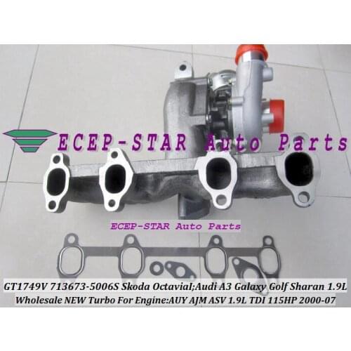 GT1749V 713673 713673-5005S 54399880017 54399700017 For Audi A3 Galaxy Golf Sharan For Skoda Octavia I 1.9L TDI AUY ASV 115HP D