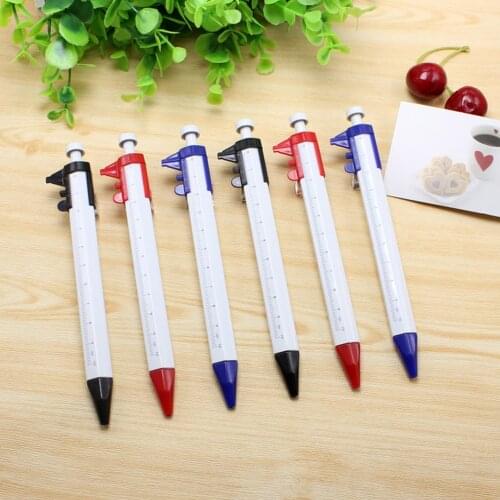 Multifunction Caliper pen Ball-Point 1mm ballpoint pen Gel Ink Pen Vernier Caliper Roller Ball Pen Creativity Woodworking Tools
