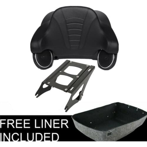 Motorcycle King Pack Trunk 6.5" Speakers Mounting For Harley Tour Pak Touring Road King Road Glide Street Glide 2014-2020