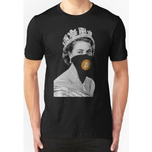 Queen Bitcoin Bandit Geek Crew Neck Zomer MenS And WomenS Short Sleeve T-Shirt