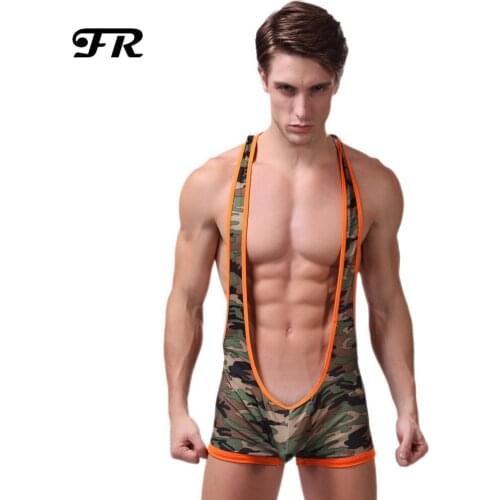 FR Mens Back Open Camouflage Jockstrap Bodywear Struggles Underwear