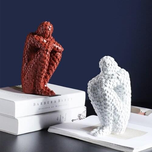 New Abstract Mosaic Characters Resin Crafts Decoration Living Room Home Personalized Character Home Decoration