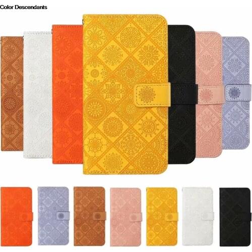 New For Coque Huawei Y7 Prime (Pro) 2019 a p Funda Leather Wallet Flip Case For Huawei Y7a Y7p 2020 Lattice Flower Phone Cover