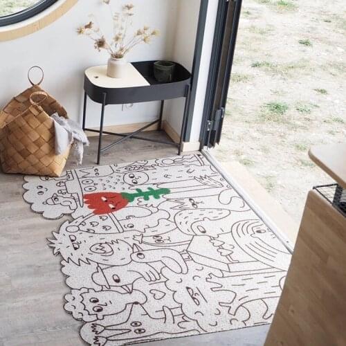 New Flower Design Home Doormat Living Room Mat Anti-slip Mat Kitchen Mat Bath Mat Custom Can Be Cut PVC Entrance Door Mat Carpet