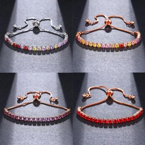 ORZTOON Vintage Red Green Colorful Zircon Bracelets For Women Fashion Brass Bell Pendant Bracelet Trendy Women Jewelry Gift New