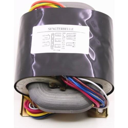 R80-25 100W R type audio transformer Output: 300-0-300 (80mA), 0-6.3X2 (1.6A), 0-15 (1.6A), 0-12 (0.7A) for Amplifier