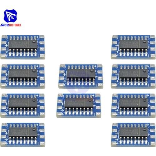 10PCS/Lot Serial Port Mini RS232 to TTL Converter Adapter Module Board MAX3232 115200bps DC 3-5V for Arduino