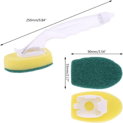 Portable Heavy Duty Dish Wand Sponge For Kitchen Sink Dishwand Cleaning Brush