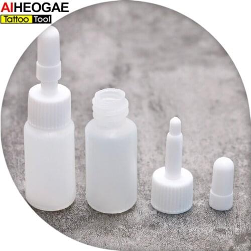 Empty Bottle Tattoo Ink Accessory 5ml/pc Plastice 65mm*D18mm Empty Bottle for Permanent Makeup Supply Tattoo Pigment TA266