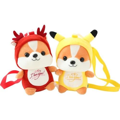 Backpack scoiattolo Dummy Dinosaur Plush Toy Elk Doll Birthday Gift