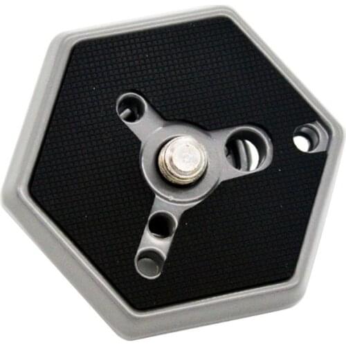 Hexagonal Quick Release Plate with 3/8" Thread Screw Replacement for Manfrotto 030-14/38 RC0 3038 3049 Photo Studio Camera Acces