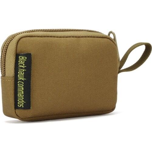 Outdoor Tactical Hunting Molle Wallet Purses Waterproof Card Key Holder Change Coins Pouch Earphone Sack