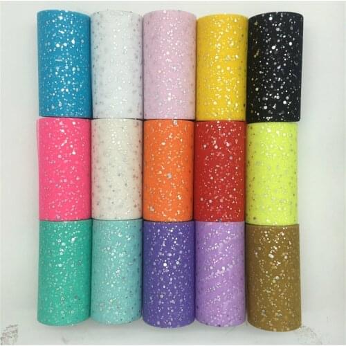 Glitter Organza Tulle Roll 13cm 25 Yards Organza Sheer Gauze Element for Wedding New Year Decorations Birthday Party Supplies