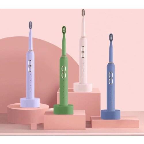 Smart Timer Teeth Whitening Sonic Toothbrush Inductive Charging Electric Toothbrush IPX8 Acoustic Wave Adults Sonic Toothbrush