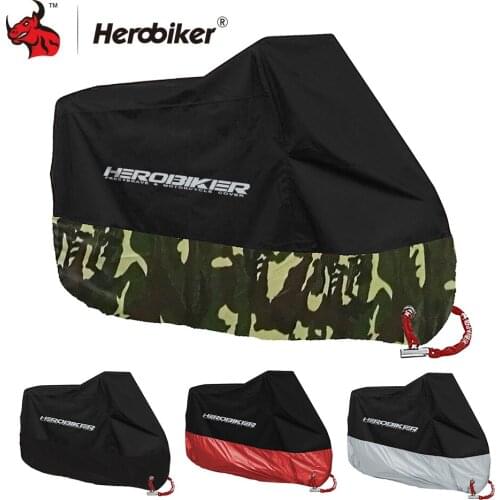 Motorcycle cover Universal Outdoor UV Protector Scooter All Season Waterproof Bike Rain Dustproof cover M/L/XL/2XL/3XL190T