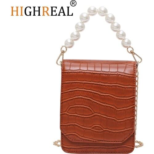 Fashion New Quality PU Leather Womens Handbag Crocodile pattern Chain Shoulder Messenger Bags Womens Designer Luxury Handbag