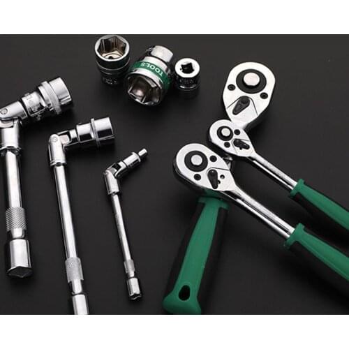 1/4 3/8 1/2 Ratchet Wrench Set Universal Spanner 12PCS Car Repair Tool Kit Torque Wrench Set Quick Release Ratchet Hand Tool