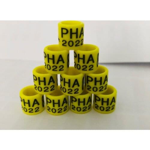 10 Pcs 2022 Multicolor Pigeon Foot Ring With Word Earrings Quality Durable Bird Ring Racing Pigeon Foot Ring Bird Tools