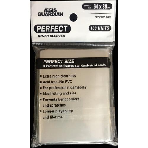 200pcs Perfect Barrier Card Sleeves, 64 x 89mm Perfect Fit Card Protector, 2packs/Set - total 200pcs , Clear