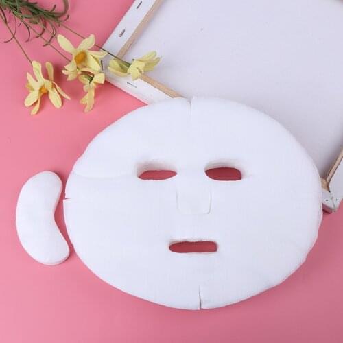 100pc DIY Soft Non-toxic Disposable Facial Mask Pure Facemask Sheet Beauty Tools Breathable Cotton Facial Face Mask Sheet Paper