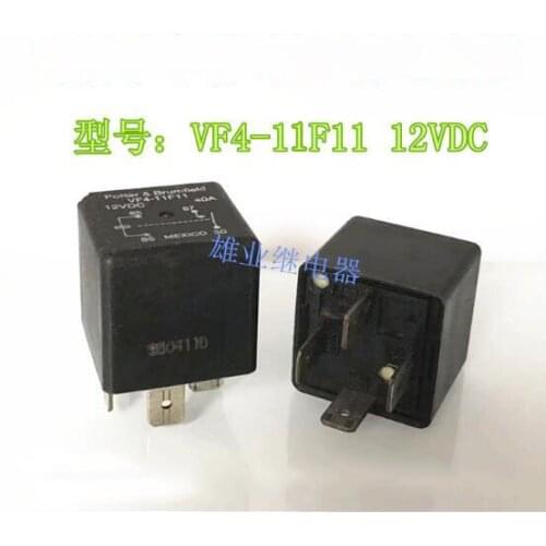 AUTO CAR 12V relay VF4-11F11 12VDC VF4-11F11-12VDC VF411F11 12VDC DC12V 12V 40A 4PIN