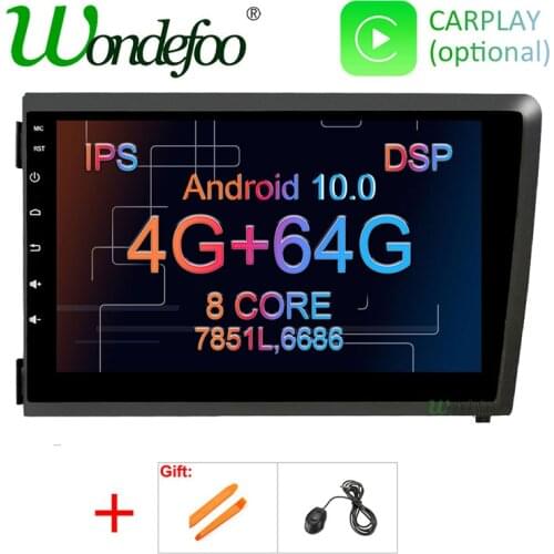 4G 64G 2 DIN Android 10 CAR RADIO For Volvo V70 S60 XC70 2000-2004 navigation car stereo auto audio screen gps dvd