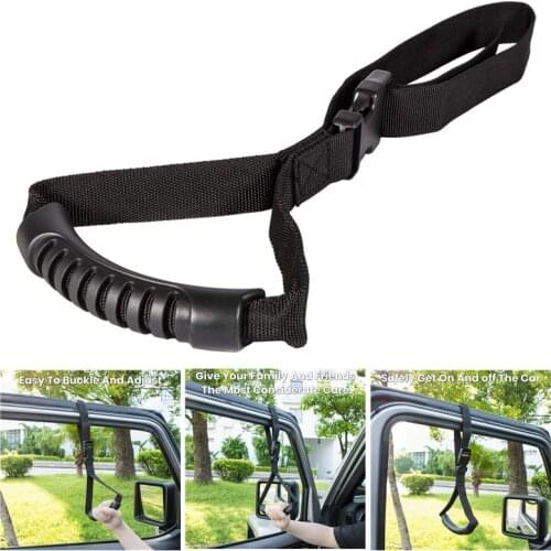 Car Grip Handle Auto Cane Car Grab Handle Adjustable Standing Aid Safety Handle Vehicle Support Portable Nylon Grip Handle