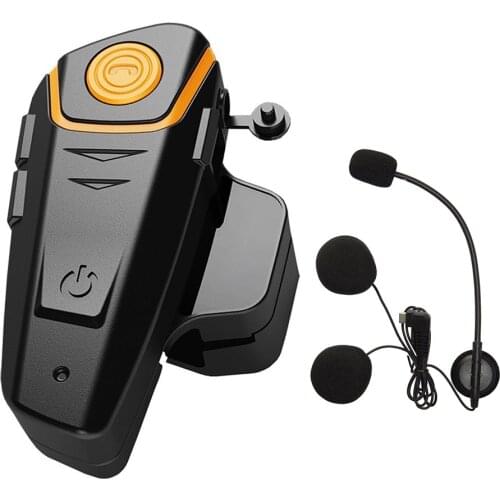 BT-S2 Bluetooth Intercom Motorcycle Helmet Interphone Headset Waterproof Wireless Bluetooth Moto Headset Interphone