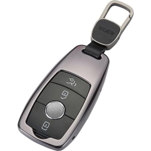 Kwaks Car Key Case Aluminium Alloy Key Cover Shell For Mercedes-Benz Maybach 17-18 S450 S350 Car Accessories