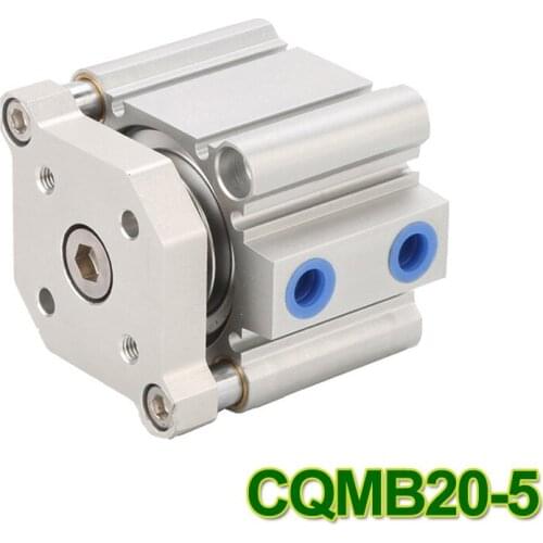 CQMB20-5 CDQMB20-5 CQM series 20mm bore 5mm stroke compact guide rod air cylinder double-acting single rod pneumatic cylinders