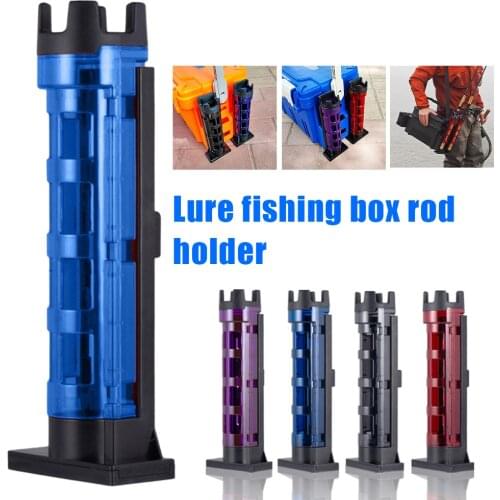 1Pcs Rod Holder Raft Fishing Barrel Accessories Vertical Inserting Device For MEIHO Box Fishing Tackle Pesca Iscas Accessories