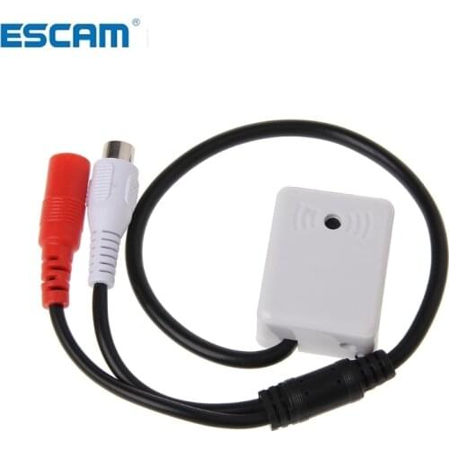 ESCAM Microphone Audio Pickup Sound Monitoring Device For CCTV Camera Security System