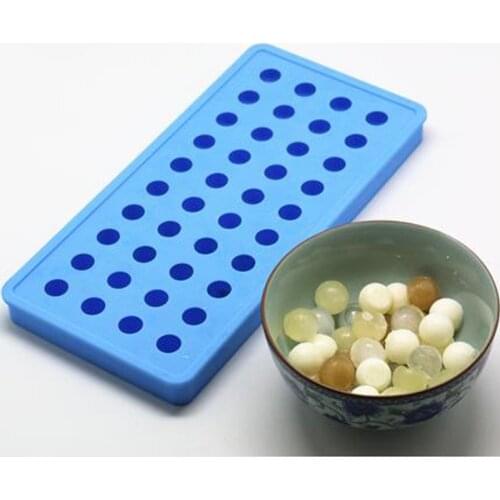 New silicone 40 Cavities Dia 1.7cm Small Ball Ice Cube Tray Mould Chocolate Mold For DIY Home Making
