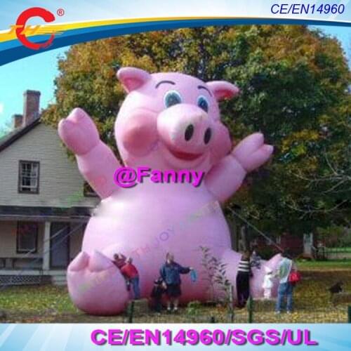 4m/5m/6m custom logo giant Advertising Giant Inflatable Pig For Outdoor Promotion