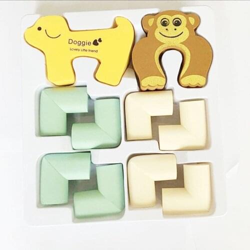 GL New Brand 12Pcs Baby Safety Table Door Stopper Corner Guard Windows Children Cartoon Finger Protector Edge & Corner Guards