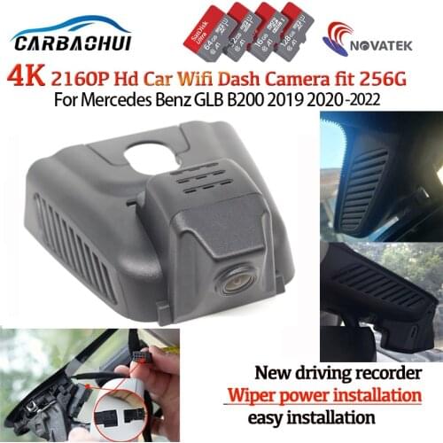 HD 4K 2160P New ! Plug and play Car DVR Video Recorder Dash Cam Camera For Mercedes Benz GLB B200 2019 2020 2021 Night vision