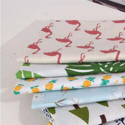 Cotton and Linen Fabric Plaid Sofa Curtains Table Cloths Printed Nordic Style Decorative Background Hanging Decoration