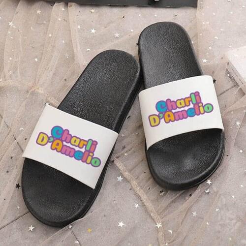 2021 Hot Korean version Lady Slipper Slides Flat Shoes Summer Women sandals Slippers Color Letters Print female slippers