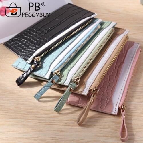 Fashion Female Wallet Alligator Patterns Teen Girl Women Wallet Phone Zipper Pocket Purse Card Coin Holder Pocket Ladies