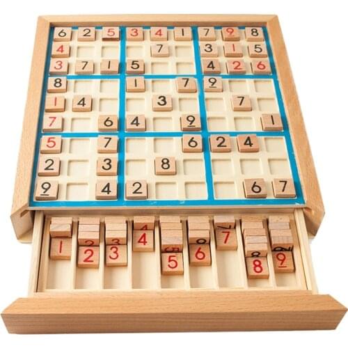 Sudoku Crosswords Puzzles Math Toys Montessori Wooden Educational Digits Inference Logic Games Latin Square Number Place Games