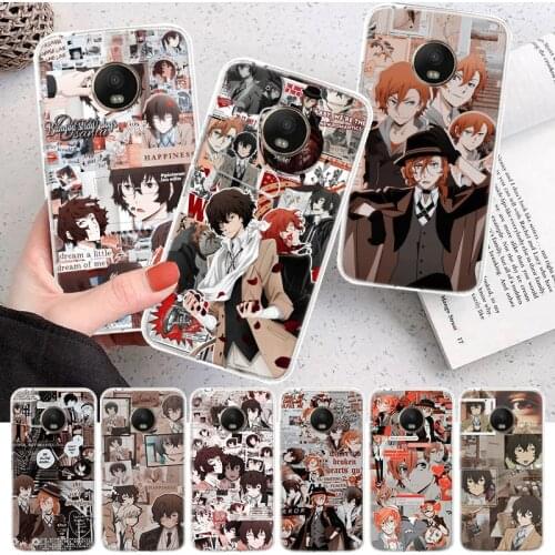 Bungo Stray Dogs Poster Soft Cover Phone Case For Motorola Moto G7 G9 G8 G6 G5 E6 E5 One Action Macro Power Plus Play EU + Coque