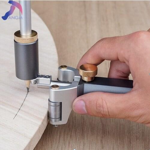 Scriber Arc Parallel Line Adjustable 0-130mm Hand-held Multi-function Liner Woodworking Tool Sliding Marking Tool With Pencil