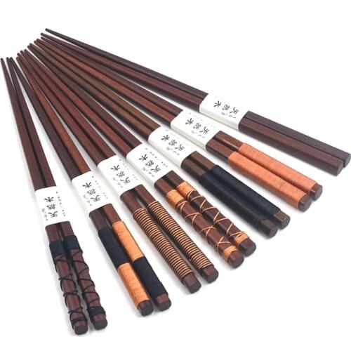 Natural Handmade Wood Baby Chopsticks Japan/China Eating Ware Round Chopsticks with String Chinese/Japanese-style #734