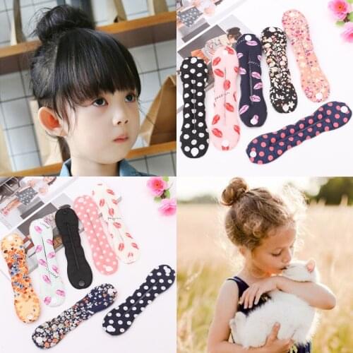 New Women Sponge Hair Twist Styling Clip Stick Bun Maker Braid Magic Tool Hair Accessories Floral Polka Dot Female Hairband