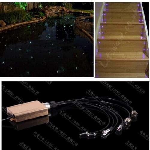 Free shipping underwater RGB led fiber optic lights for swimming pool sauna cinema step lighting Andrey Tsarkov