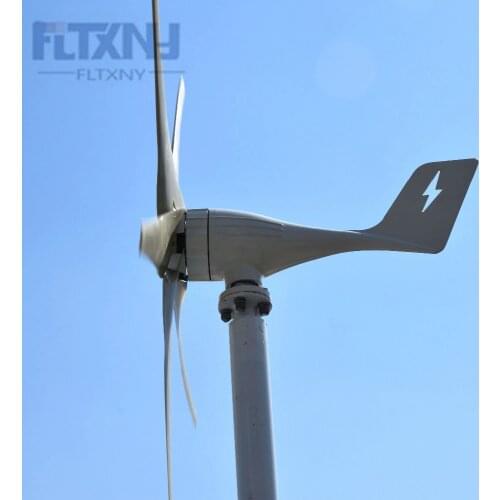 Recommed 400W 12V 5 blades low start up speed horizontal residential wind mill turbine generator