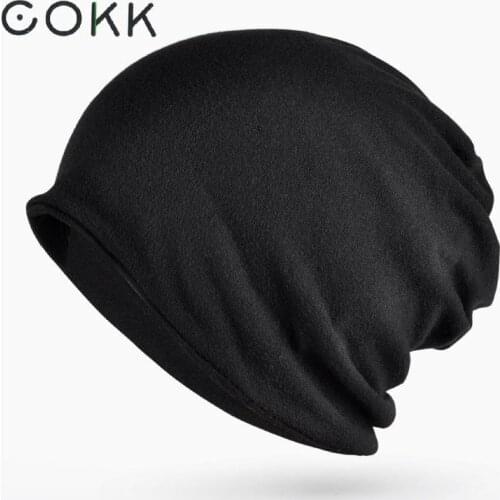 COKK Beanie Stocking Hat Male Winter Hats For Women Men Unisex Knitted Cap Mens Skullies Beanies Warm Turban Hat Female Bonnet