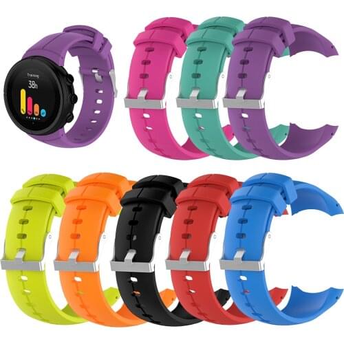 Silicone Band for Suunto Spartan Ultra Solid Color Watch Strap Bracelet Wristband Replacement