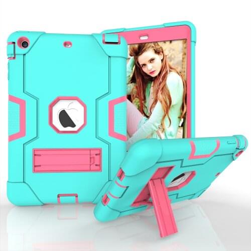 Heavy Duty Silicon+PC Hybrid Armor Case For iPad Mini 1/2/3 A1432 A1454 A1455 A1489 A1490 A1491 A1599 A1600 Protective Cover #S